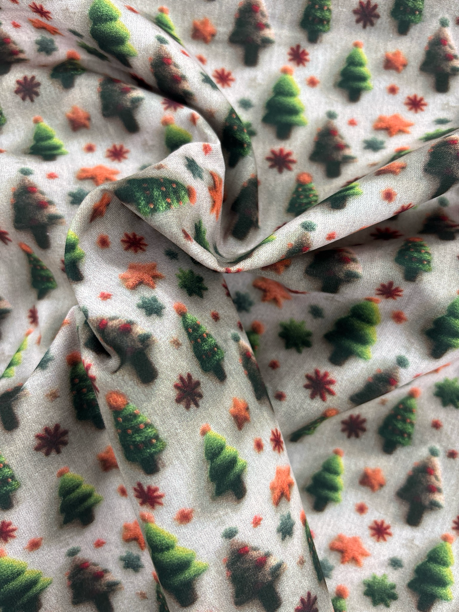 3D Christmas Tree 100% Cotton