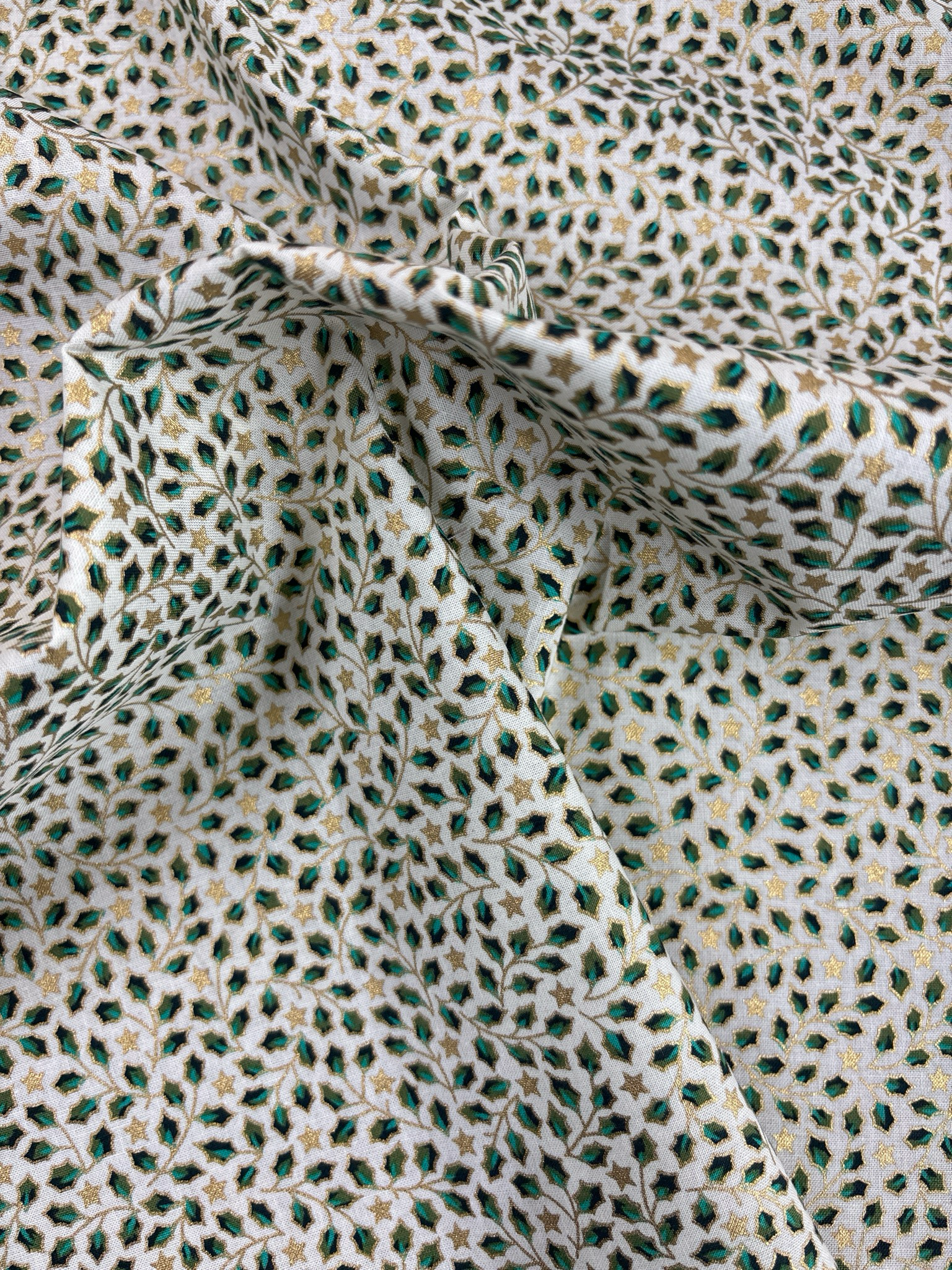 Mini Holly Cream 100% Cotton