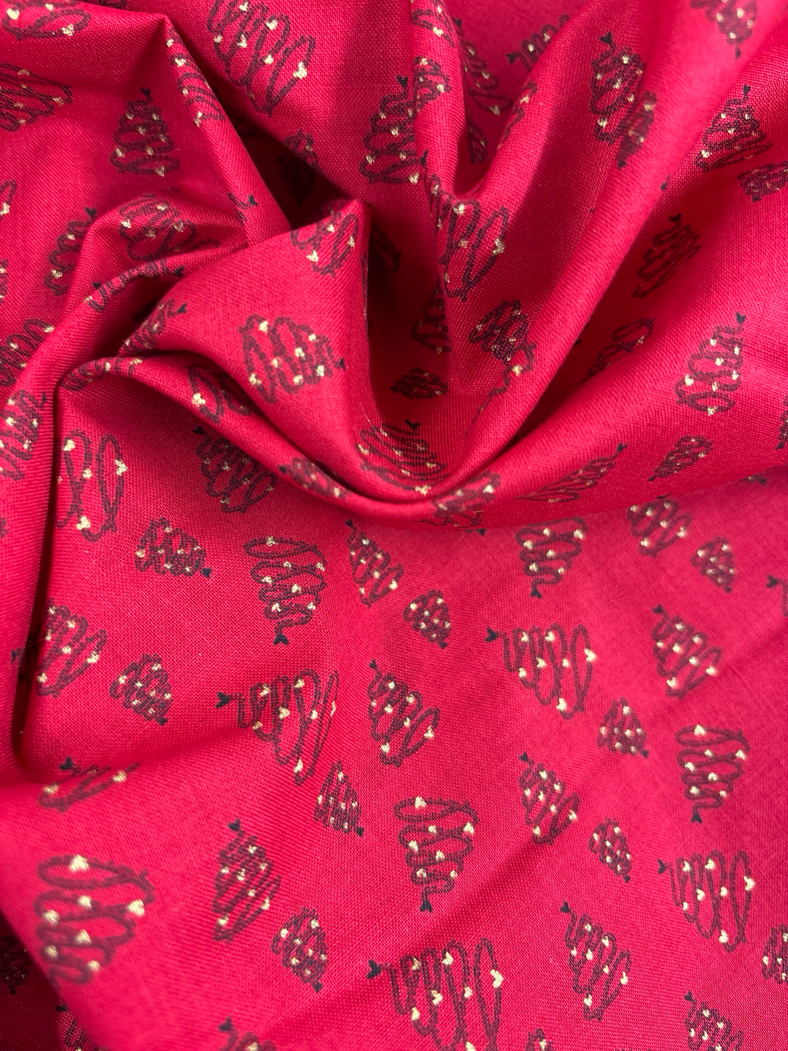 Christmas Tree Swirl 100% Cotton