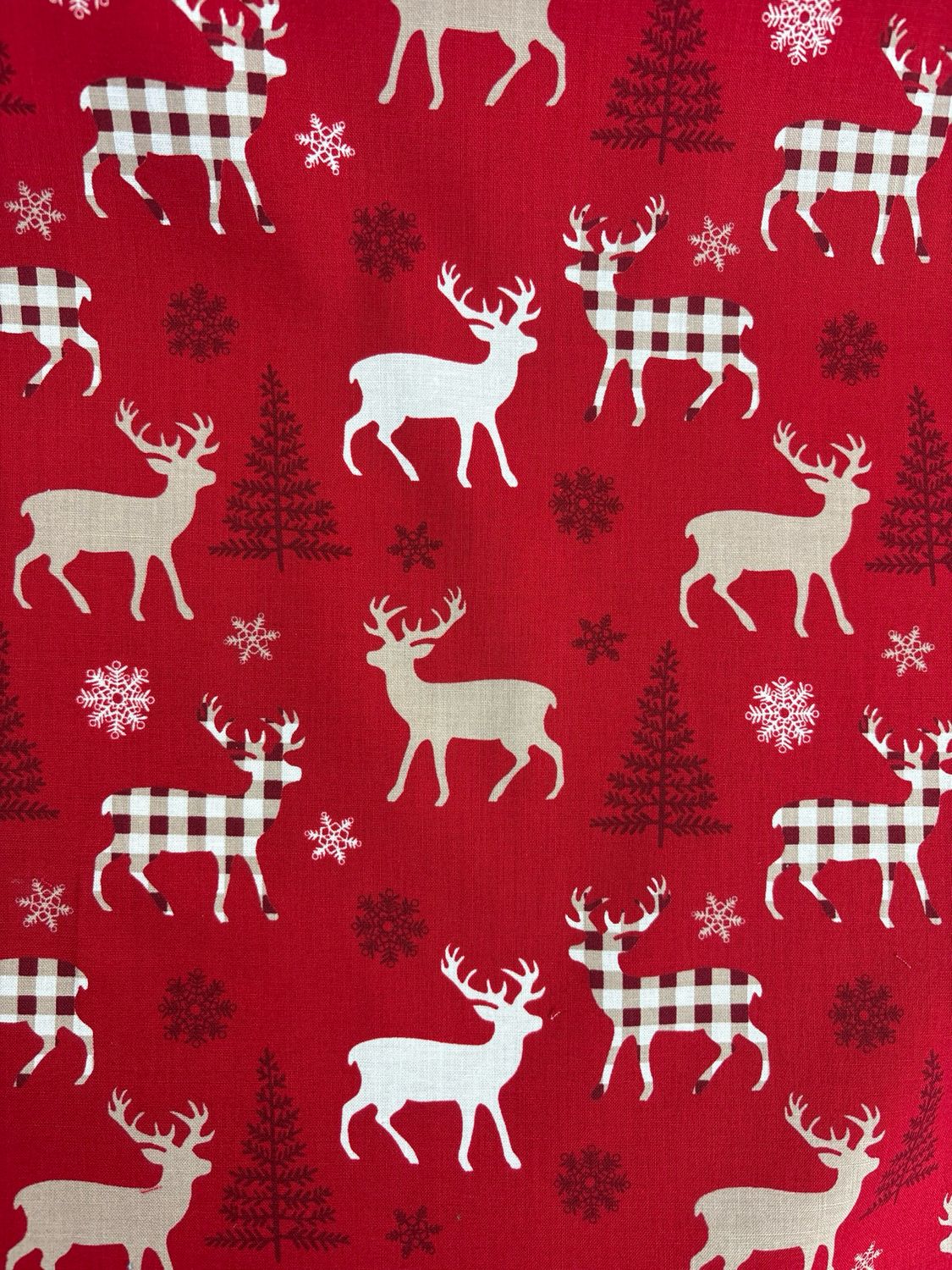 Roaming Reindeer 100% Cotton