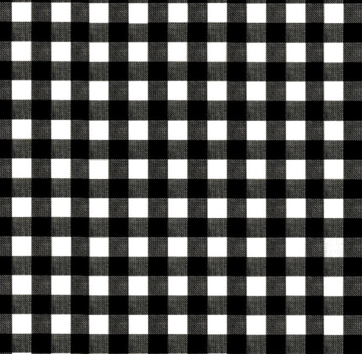 Black Check Table Cover