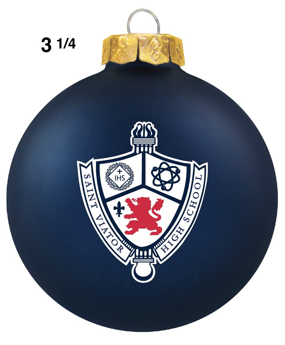 Parents Club - Navy Blue Crest Ornament