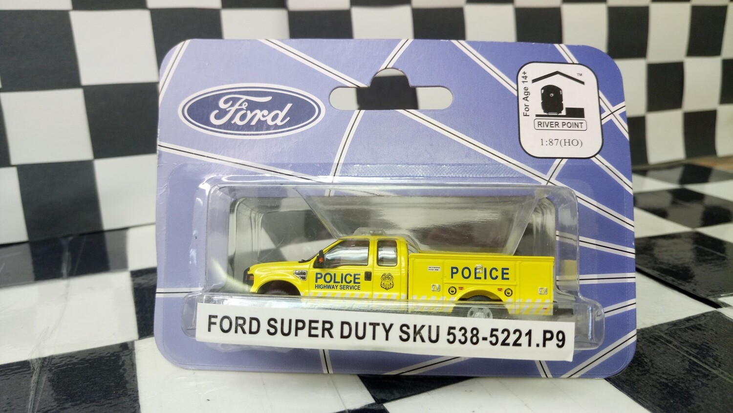 1:87 RPS Ford F-350 Super Duty 4X4 SRW Service Truck (Police Highway Service - Yellow)