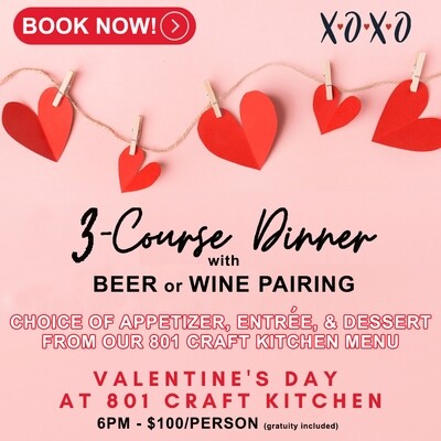 Valentine's Day Beer/Wine Dinner Ticket - February 14, 2023