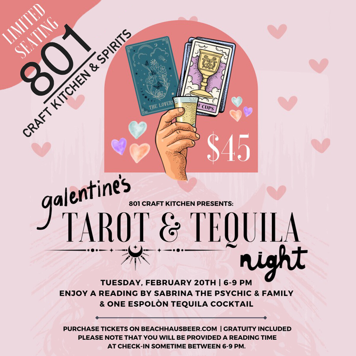 Tarot &amp; Tequila Night - February 20, 2024