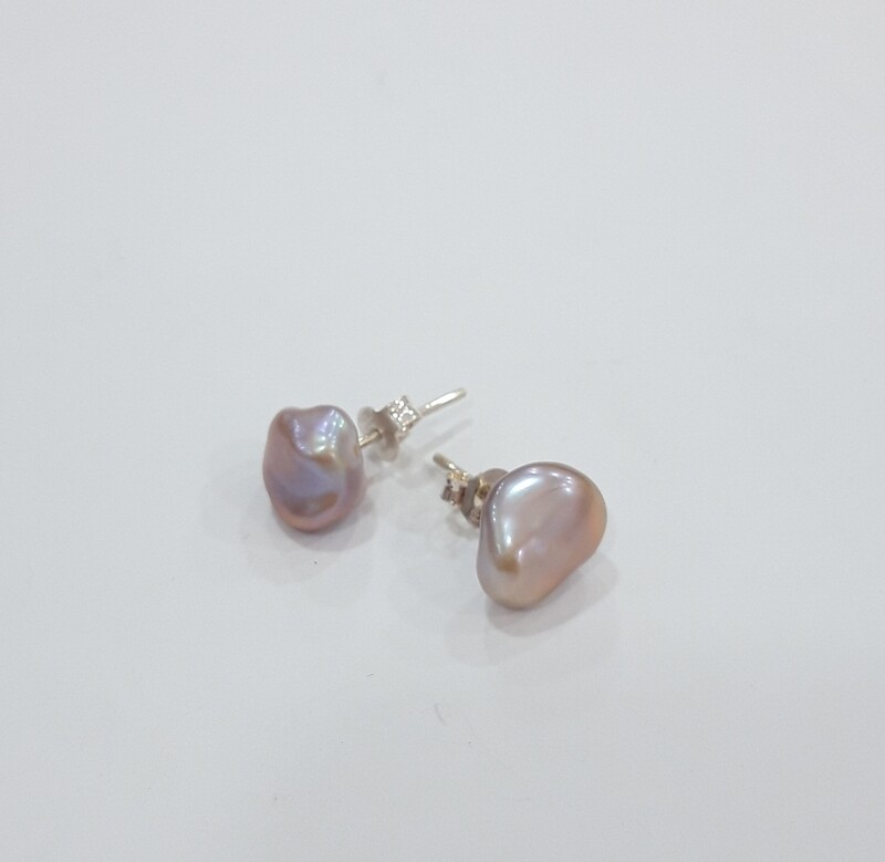 Pendientes "Keshi" grandes
