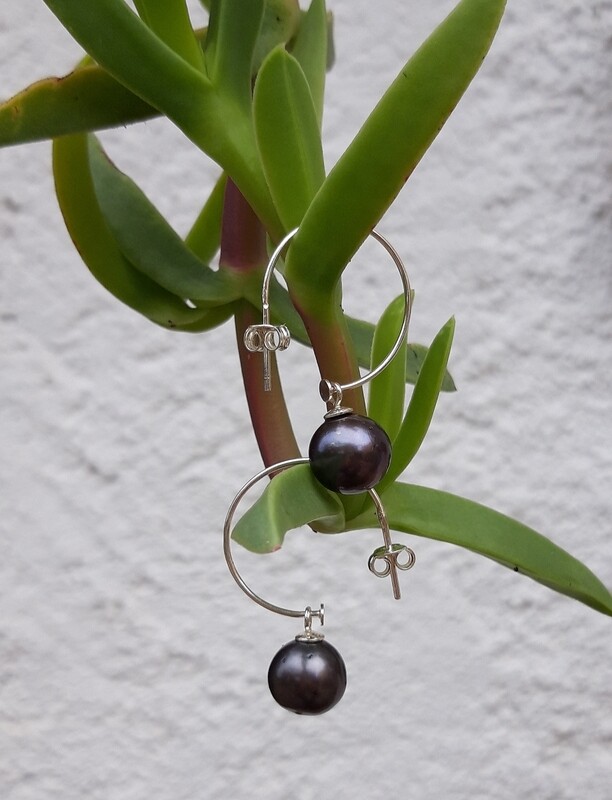 Pendientes &quot;Black Moon&quot;