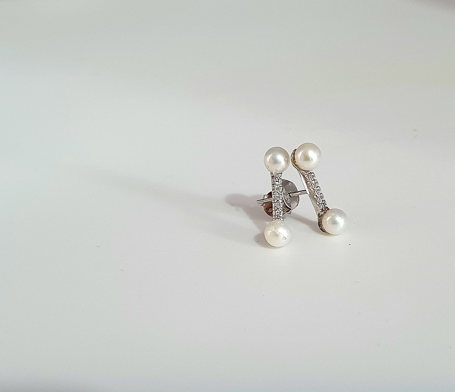 Pendientes &quot;Doble perla&quot;