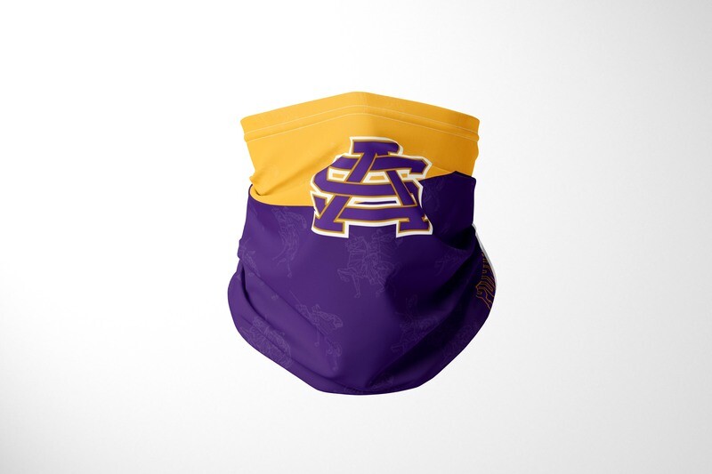 Neck gaiter ( Purple &amp; Gold)