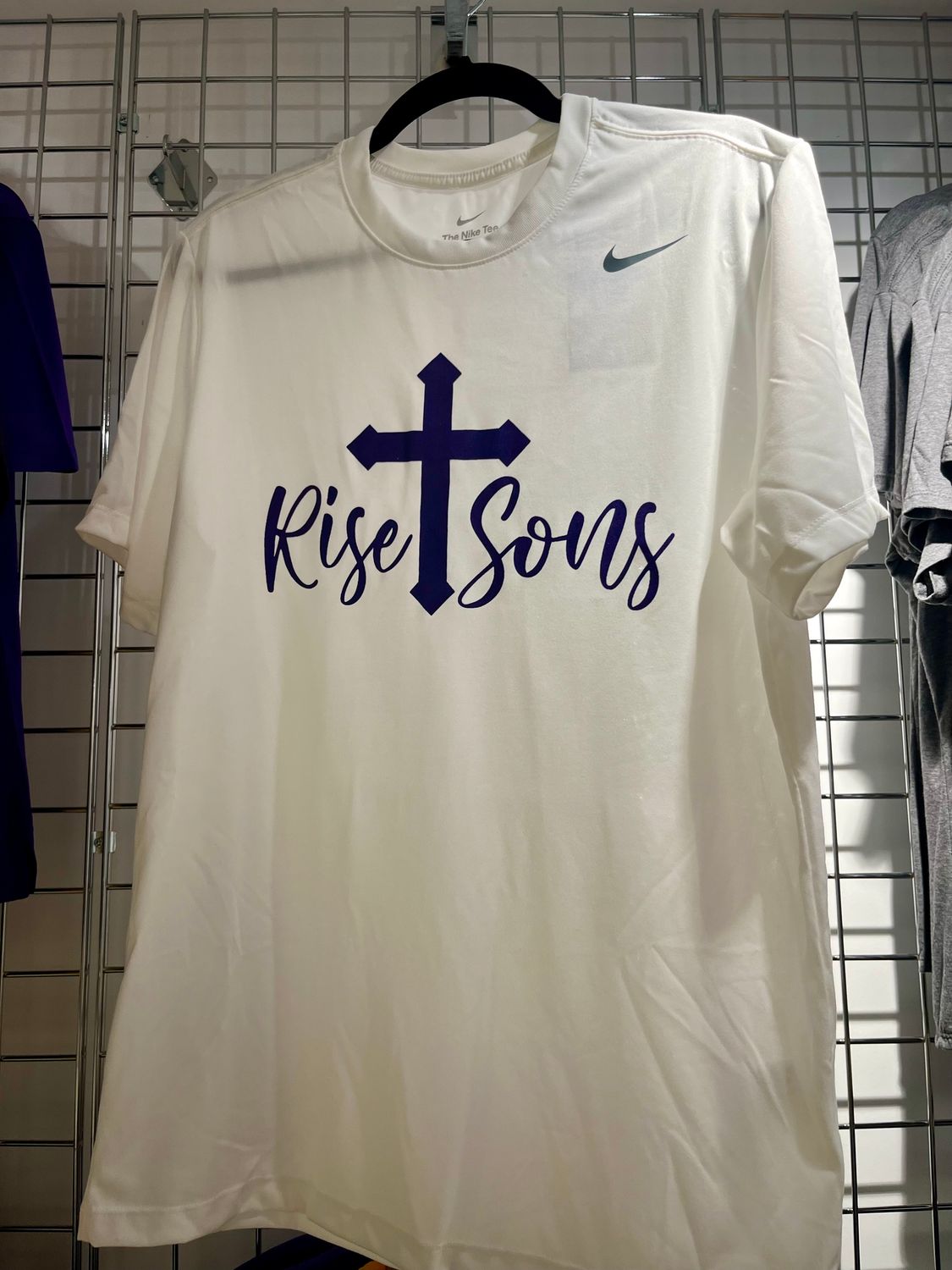 White “Rise Sons” SS Drifit T-Shirt