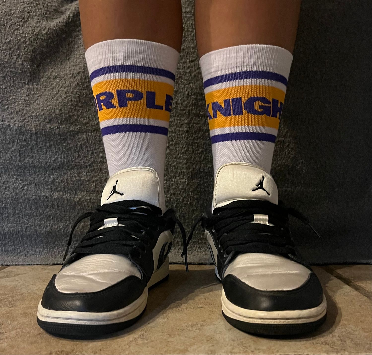 PURPLE KNIGHTS Athletic Socks