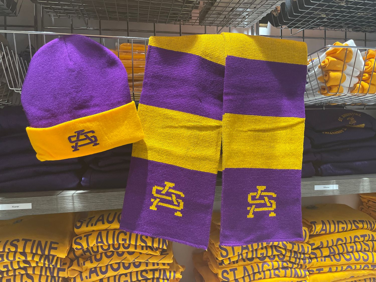 Oxford Stripe Beanie/Scarf Set