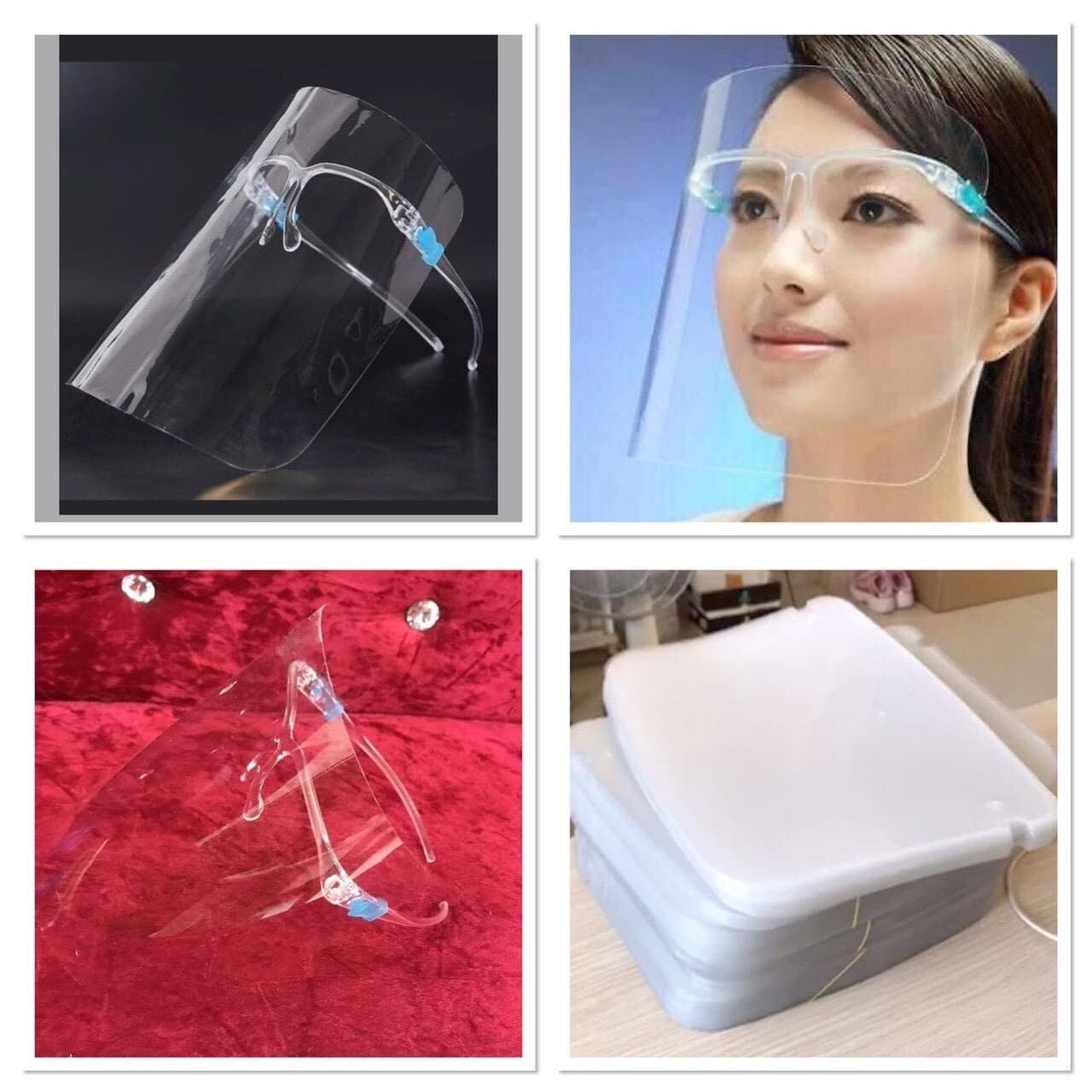 Comb-O Shield on glasses support