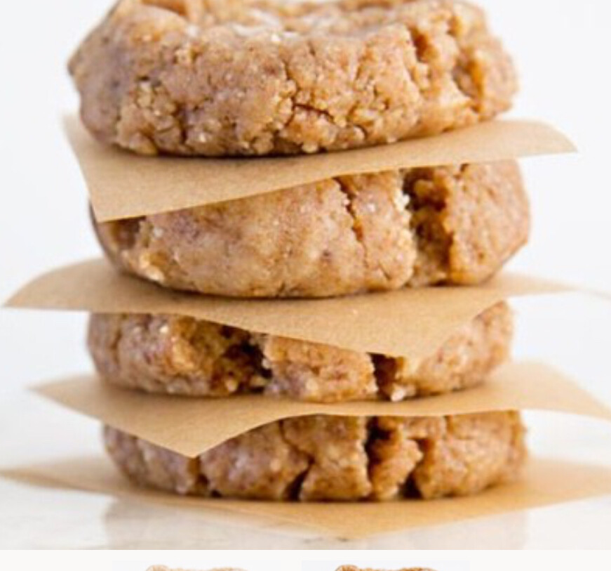 Galletas de mantequilla de cacahuate opción  keto y normal 