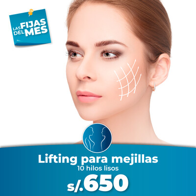 Lifting para mejillas (10 Hilos Lisos) Lifting para mejillas (10 Hilos Lisos)