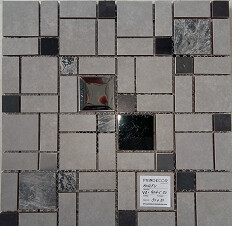 MALLA DECORATIVA CERAMICA VIDRIO CORFU