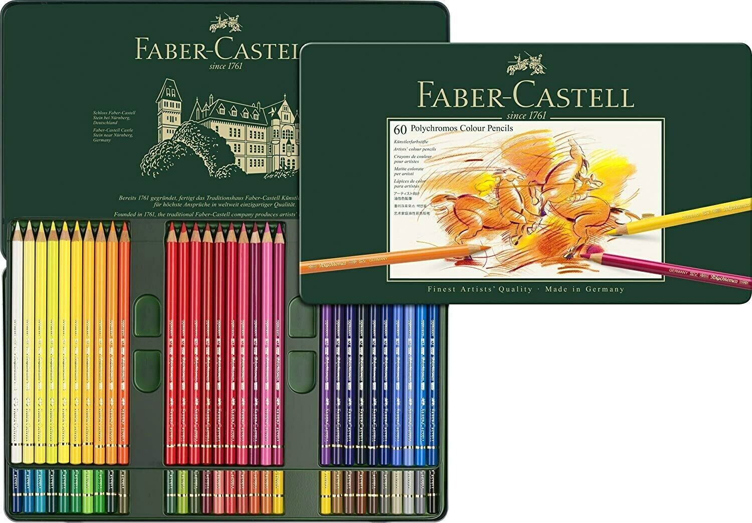 Lápices de Colores Faber Castell. Estuche 60 colores – Papelería Técnica  Sevilla