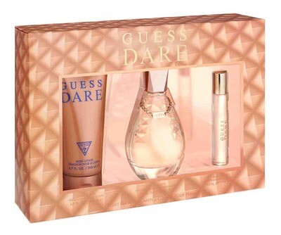 GUESS DARE FOR HER EDT 100ML + TRAVEL SPRAY 15ML + LOTION 200ML