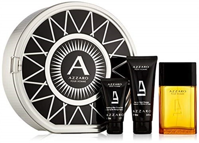 AZZARO POUR HOMME SET 3PCS / EDT 100ML+HAIR AND BODY SHAMPOO+AFTER SHAVE BALM