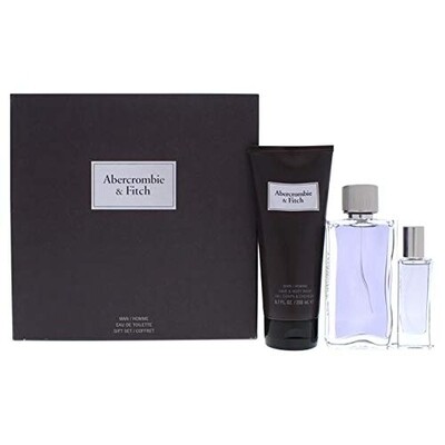 ABERCROMBIE & FITCH HOMME SET / EDT 100ML+T/S+HAIR AND BODY WASH