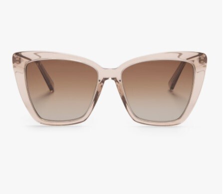 DIFF SUNGLASSES BECKY IV VINTAGE CRYSTAL / COLOR BROWN