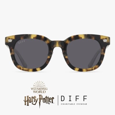 DIFF SUNGLASSES HARRY POTTER HUFFLEPUFF BUTTERBEER / COLOR TORTOISE GREY