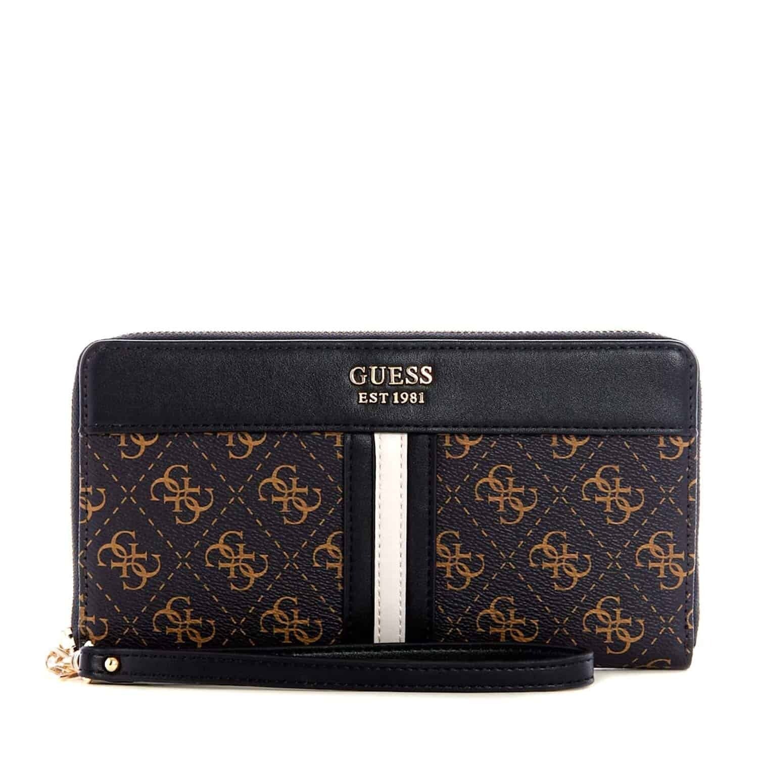 GUESS NOELLE SLG CHEQUE / COLOR BROWN