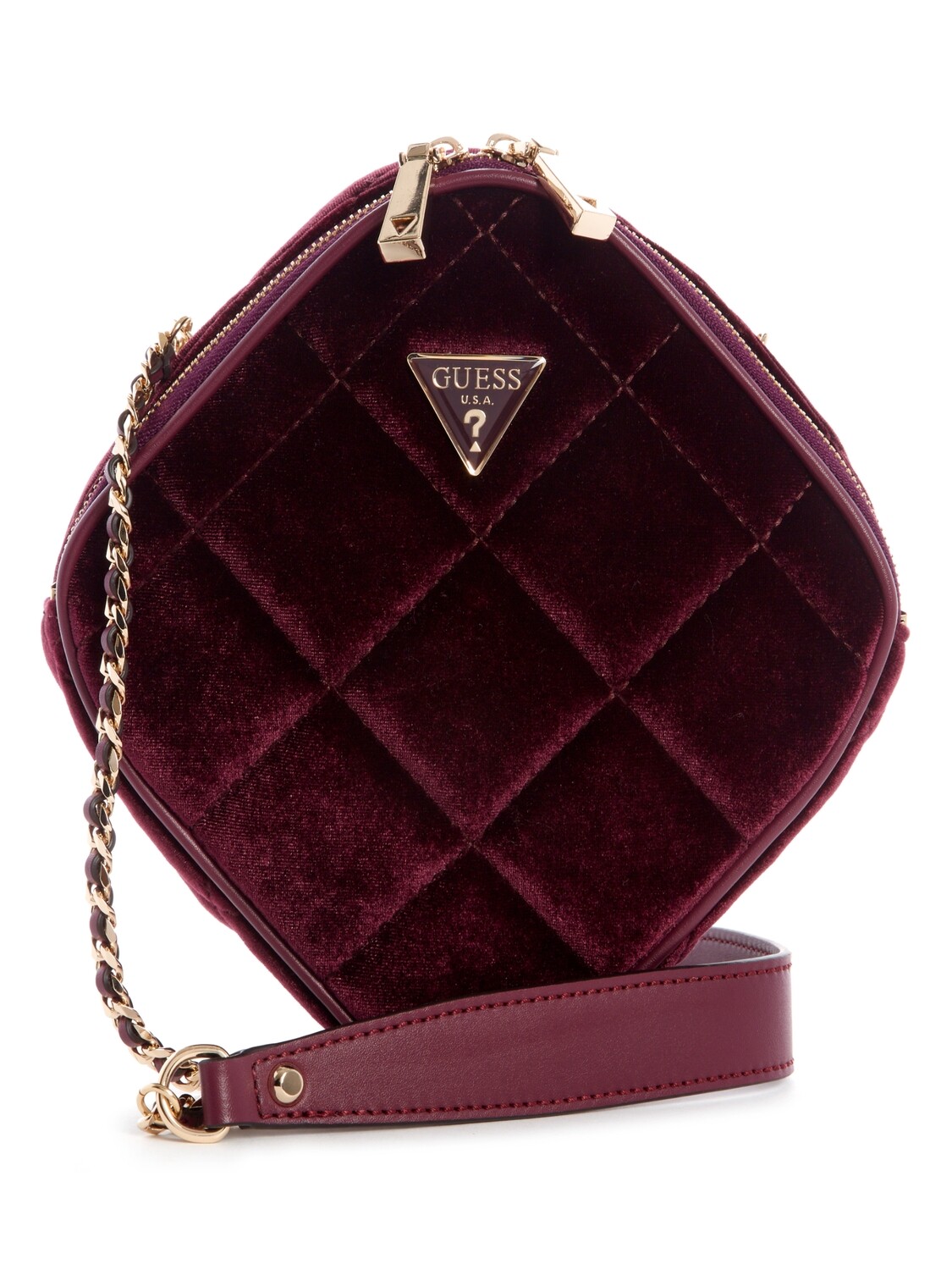 GUESS CESSILY CROSSBODY / COLOR EGGPLANT