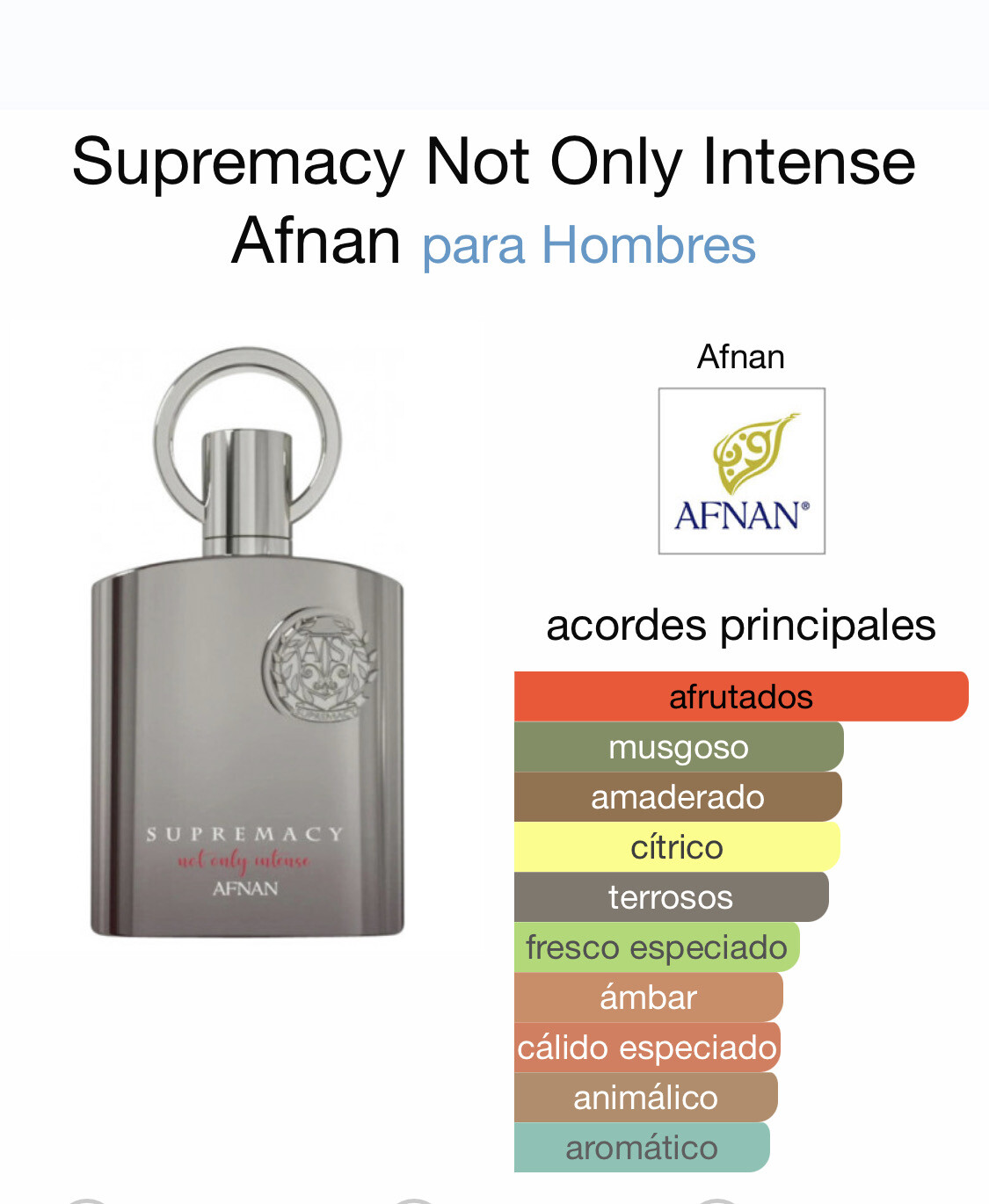 AFNAN SUPREMACY NOT ONLY INTENSE LUXURY HOMME EXTRAIT DE PARFUM 100ML