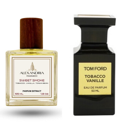 Sweet Smoke Inspirado Tom Ford's Tobacco Vanille 55ML extracto perfume Alexandria Fragrances