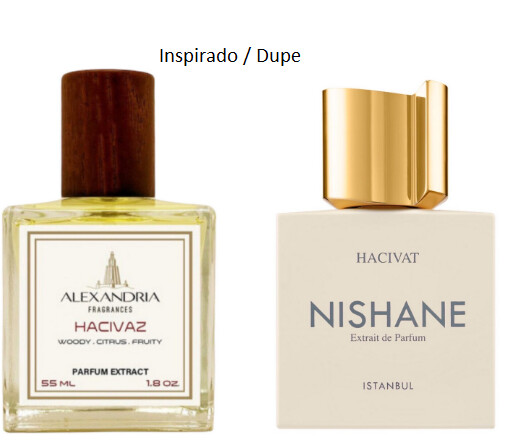 Hacivaz inspirado 55ml extracto de perfume Hacivat Nishane By Alexandria Fragrances