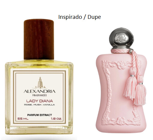 Lady Diana Inspirado en Delina by Parfums de Marly 55ml extracto de perfume Alexandria Fragrances
