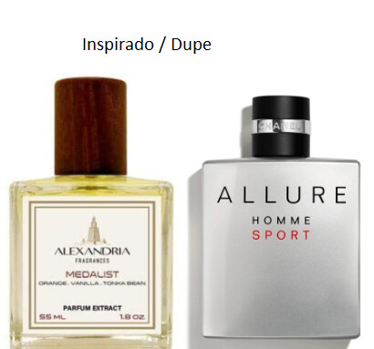 Medalist Inspirado en Allure  Homme Sport 55ml extracto Perfume Alexandria Fragances