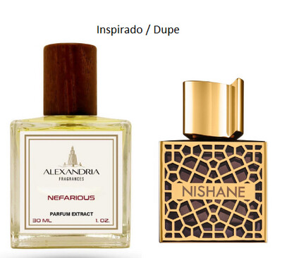 Nefarious Inspirado en Nishane Nefs 55ML extracto perfume Alexandria Fragrances