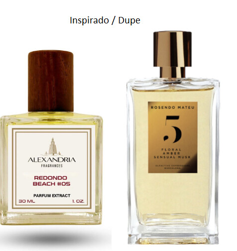 Redondo Beach #05 Inspirado en Rosendo Mateu Nº 5 de 55ML extracto perfume Alexandria Fragrances