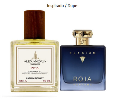 Zion Inspirado en Roja's Elysium 55ml extracto de perfume Alexandria Fragrances