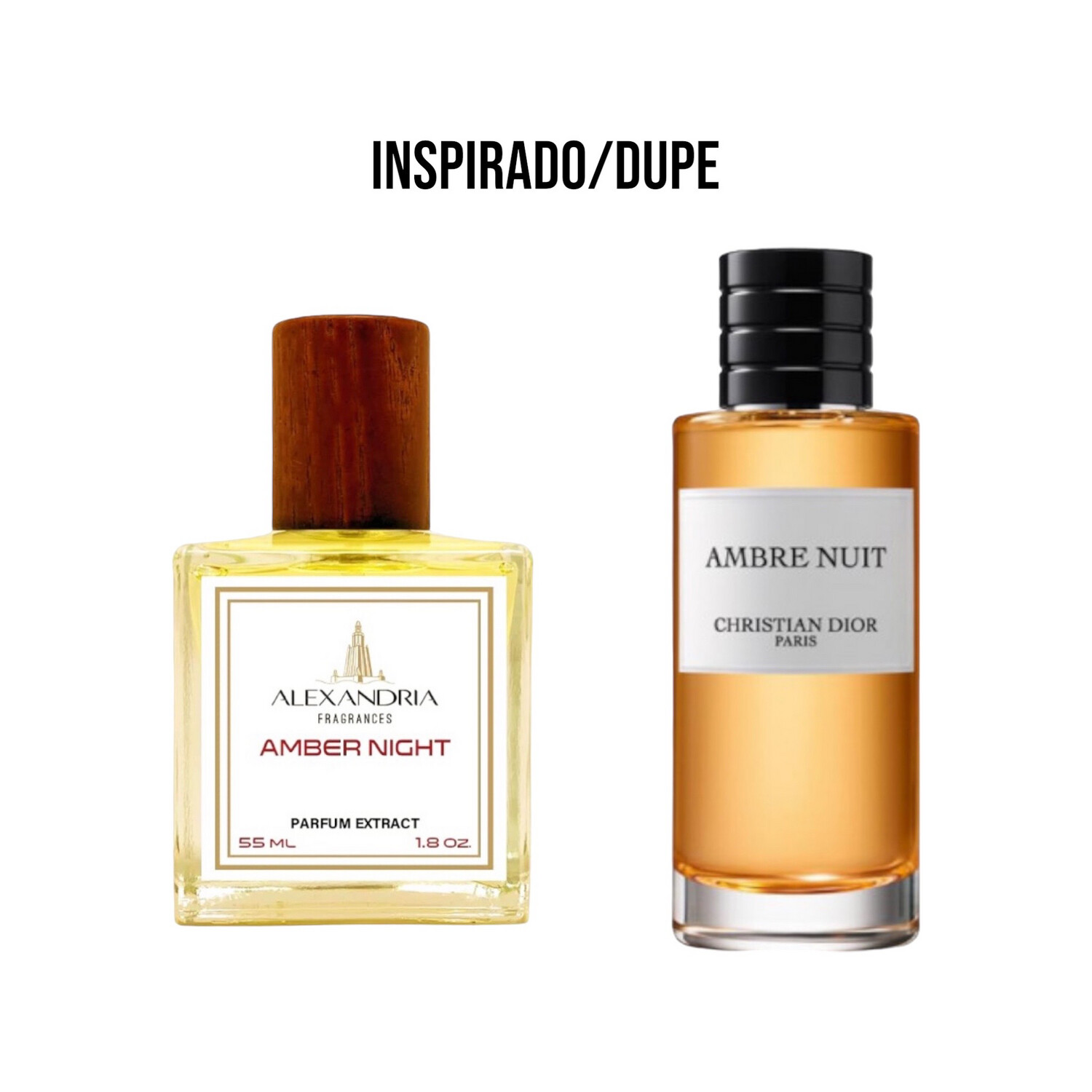 AMBER NIGHT INSPIRADO EN CHRISTIAN DIOR AMBRE NUIT 55ML EXTRACTO PERFUME ALEXANDRIA FRAGRANCES