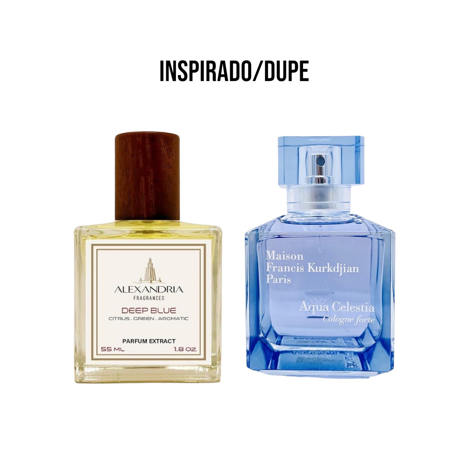 DEEP BLUE INSPIRADO EN MFK AQUA CELESTIA 55ML EXTRACTO PERFUME  ALEXANDRIA FRAGRANCES
