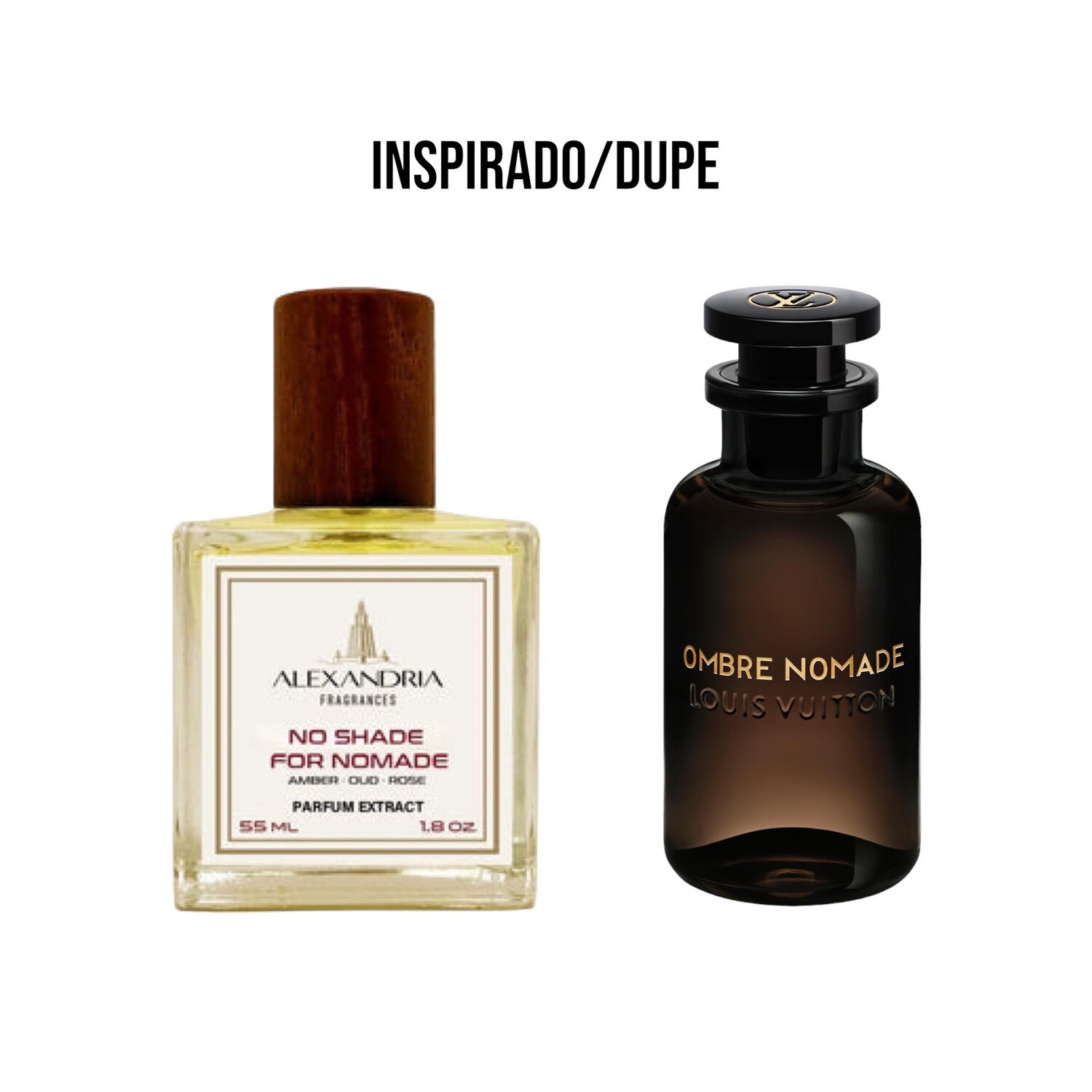 No Shades For Nomade inspirado en Louis Vuitton Ombre Nomade 55 ml extracto perfume Alexandria fragances