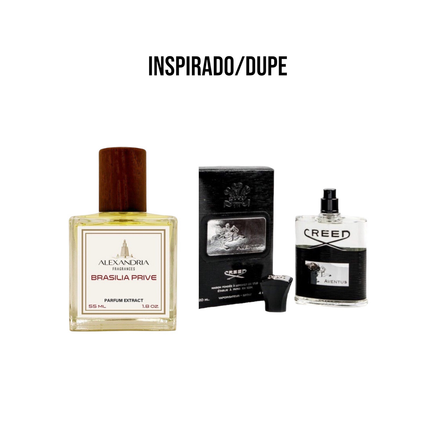 Brasilia Prive Inspirado en Creed Aventus batch 11z01 de 55ML extracto perfume Alexandria Fragrances