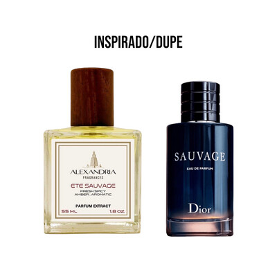 Ete Sauvage Inspirado en Dior Sauvage EDP 55ML extracto perfume Alexandria Fragrances