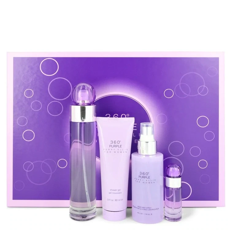 PERRY ELLIS 360 PURPLE 4 PCS SET