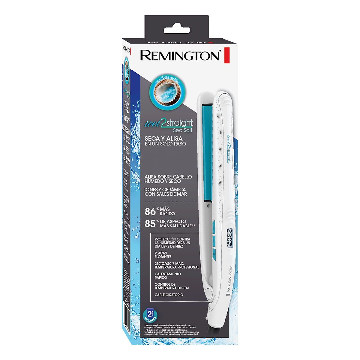 REMINGTON WET 2 STRAIGHT SEA SALT IRON 1&quot;