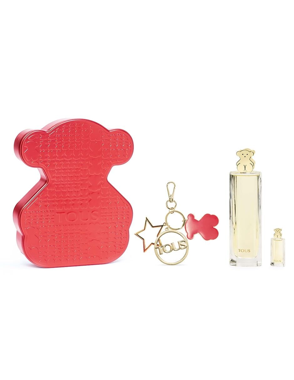 TOUS GOLD EDP 100ML SET 3PCS + KEYCHAIN+MINI