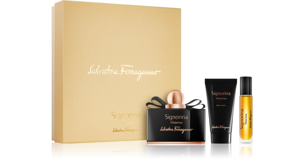 SALVATORE FERRAGAMO MISTERIOSA EDP 100ML SET 3PCS