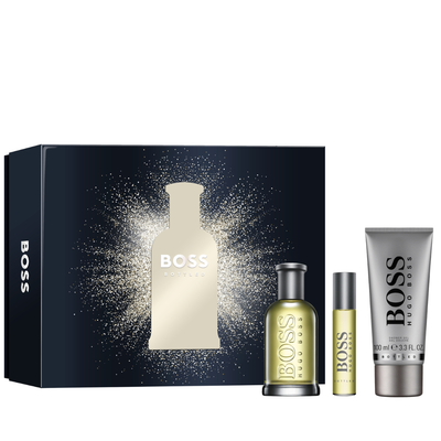 HUGO BOSS BOTTLE 100ML EDT SET 3 PCS