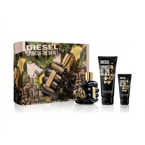 DIESEL SPIRIT OF THE BRAVE EDP 100ML SET 3PCS