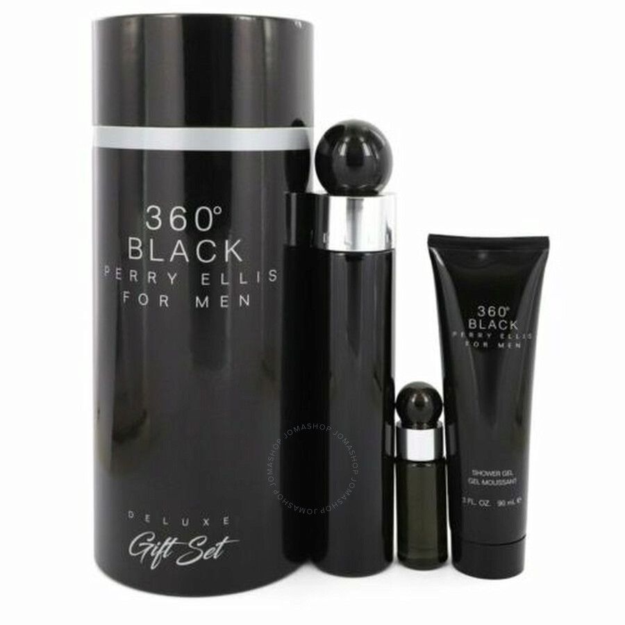 PERRY ELLIS 360 BLACK EDT 100ML+MINI+LOTION