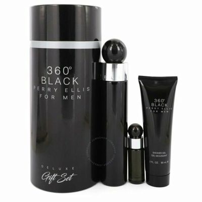 PERRY ELLIS 360 BLACK EDT 100ML+MINI+LOTION