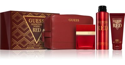 GUESS SEDUCTIVE RED EDT 100ML SET 3PCS +LOTION +DEO +BAG